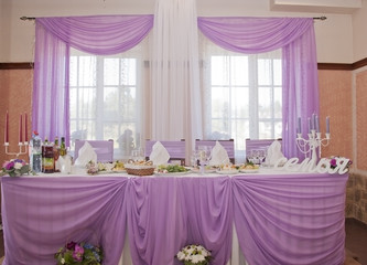 Wedding table-stock photo