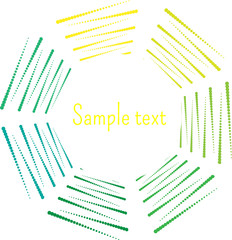 Halftone illustration. Halftone dots. Halftone effect.