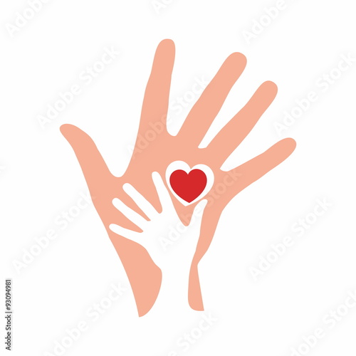 "Hands and heart" Stockfotos und lizenzfreie Vektoren auf