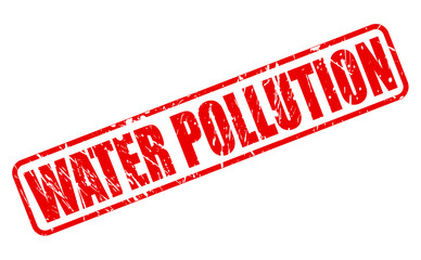 WATER POLLUTION red stamp text