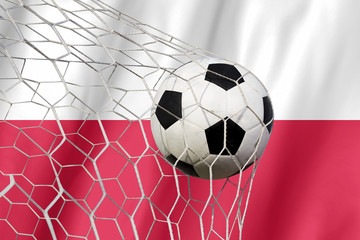 Poland symbol soccer ball