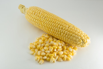 Corn isolated on a white background