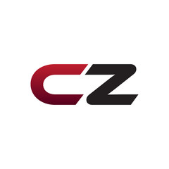 modern initial logo CZ