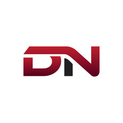 modern initial logo DN