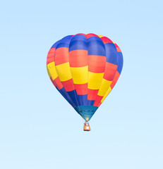Naklejka premium Kolorowy balon na ogrzane powietrze