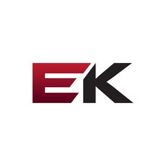 modern initial logo EK