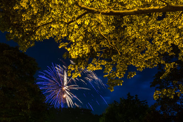 Feuerwerk, Laternenfest in Halle/Saale