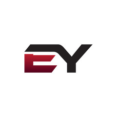 modern initial logo EY