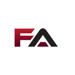 modern initial logo FA