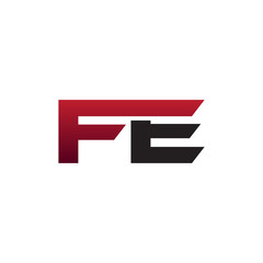 modern initial logo FE