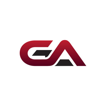 Modern Initial Logo GA