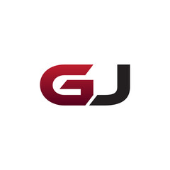 modern initial logo GJ