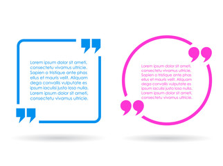 Fototapeta premium Text quote bubbles