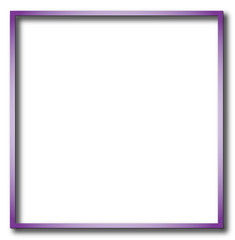 Obraz premium Illustration of purple empty, single, colorful, web, internet, square frame.