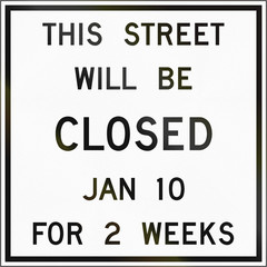 Street Will Be Closed in Canada