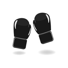 Boxing gloves black icon