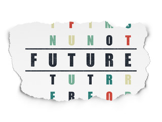 Timeline concept: Future in Crossword Puzzle