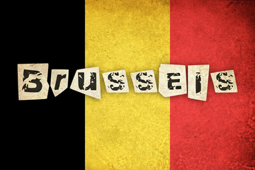 Belgium grunge flag background illustration of european country