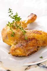 Chicken leg.