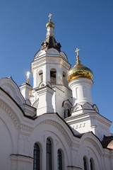 Fototapeta na wymiar Prince Vladimir's Church in the city of Irkutsk