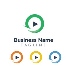 Video vector logo icon