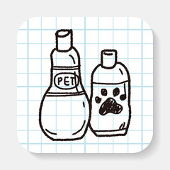 Pet shampoo doodle