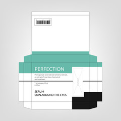 cosmetic packaging. Vector