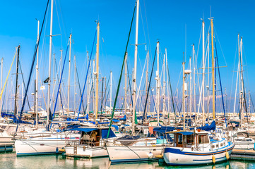 Yachts at Larnaca Marina. Cyprus