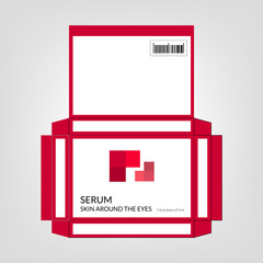 cosmetic packaging. Vector