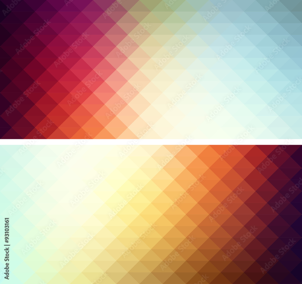 Wall mural vector abstract geometric background with triangle