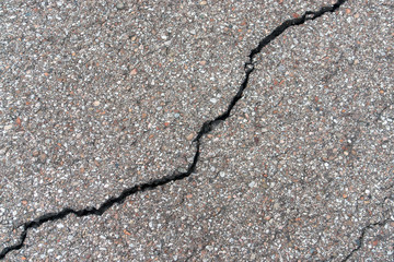 fissured asphalt