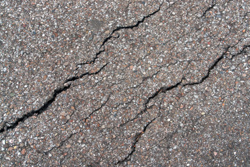 fissured asphalt