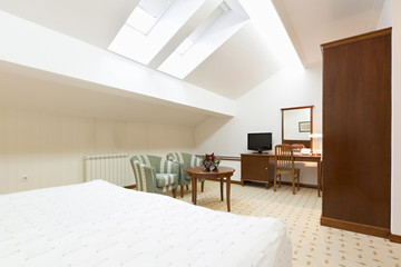 Hotel bedroom interior