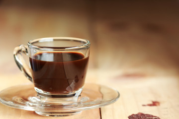 Espresso in coffee cup