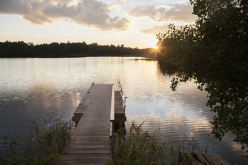 Sunset at Trakai; Vilnius