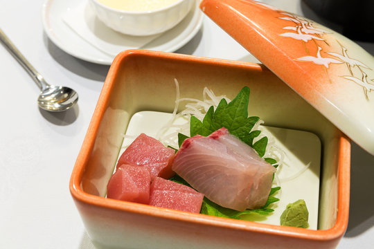 Tuna and Kanpachi Sashimi