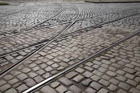 Tram Tracks in Riga