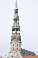 Fototapeta na wymiar St Peters Lutheran Church, Riga