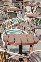 Cafe Chairs and Table, Paris