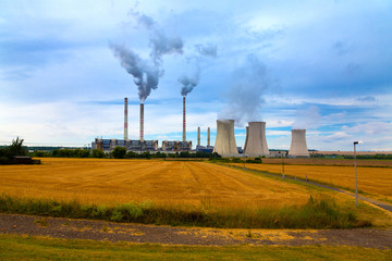 Fototapeta na wymiar Petrochemical industrial plant, Czech Republic