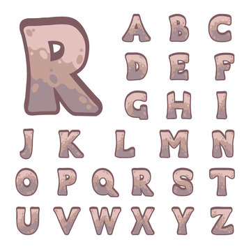 Stone game alphabet for user interfaces