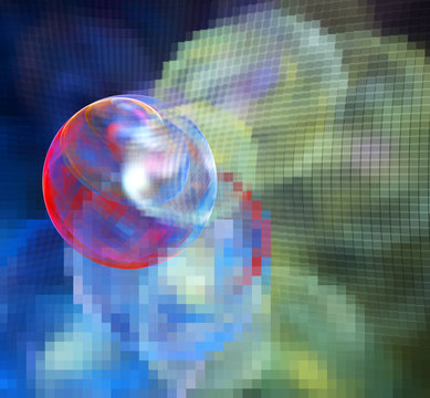3d abstract fractal illustration background for creative design