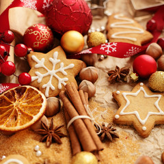 christmas gingerbreads baking