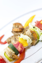 Shrimps with vegetables