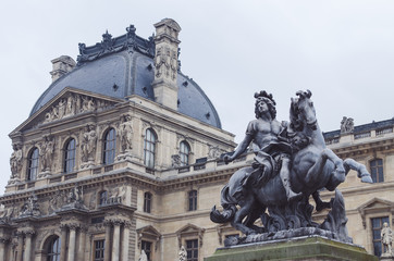 Fototapeta na wymiar Paris France the Louvre museum