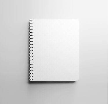Picture of blank note book. 3d render