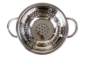 one utensil strainer on a white isolated background