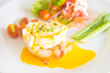 Eggs benedict for breakfast