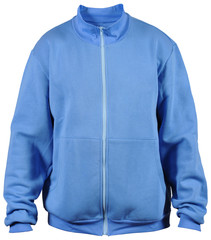 isolated on white blue sport jacket