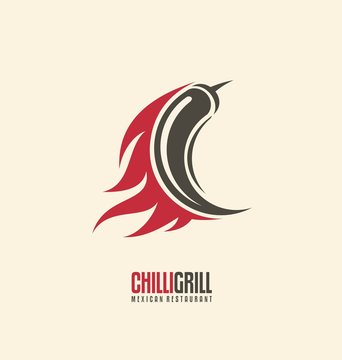  Chili on fire creative symbol design layout